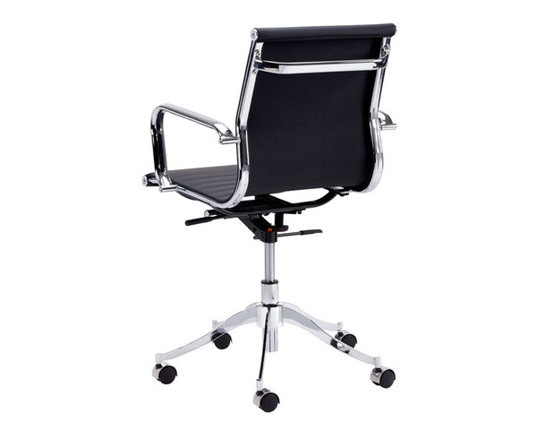 Tyler Mid-Century Office Chair - Onyx