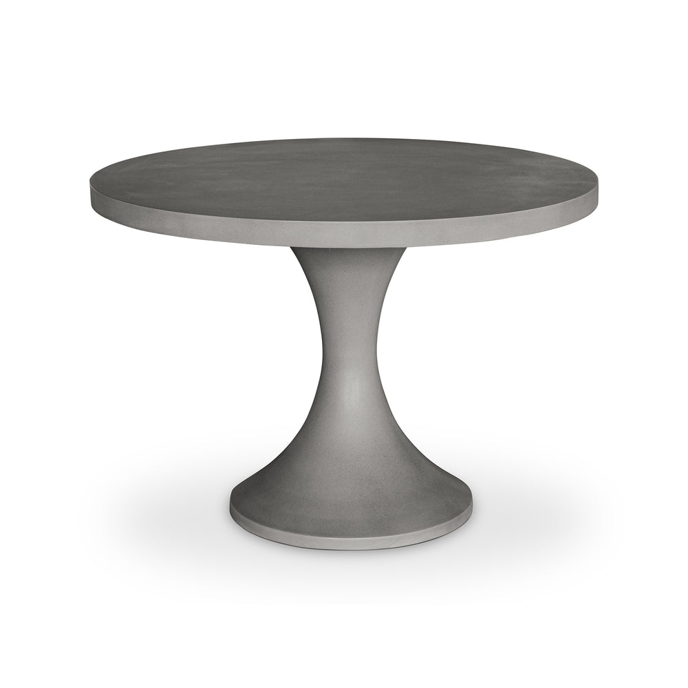 Moe's Isadora 43.25" Round Dining Table in Grey