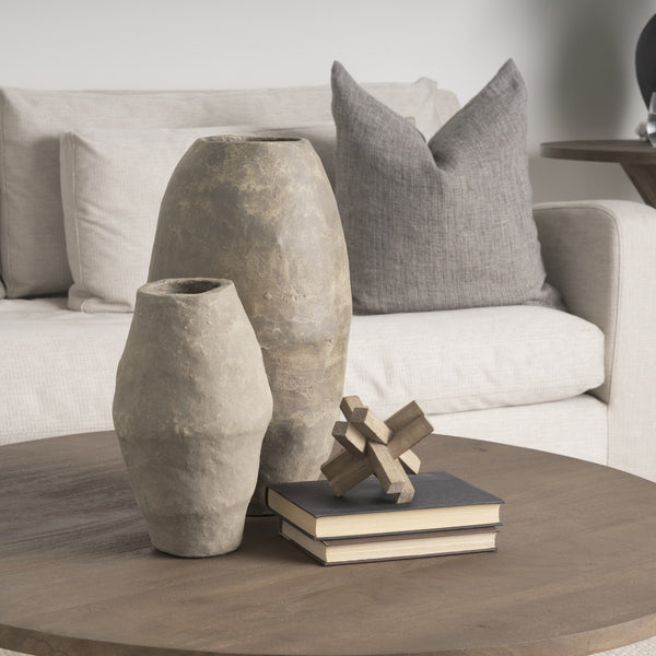 Vega II (Large) 7L x 7W Natural Wood Jack Object