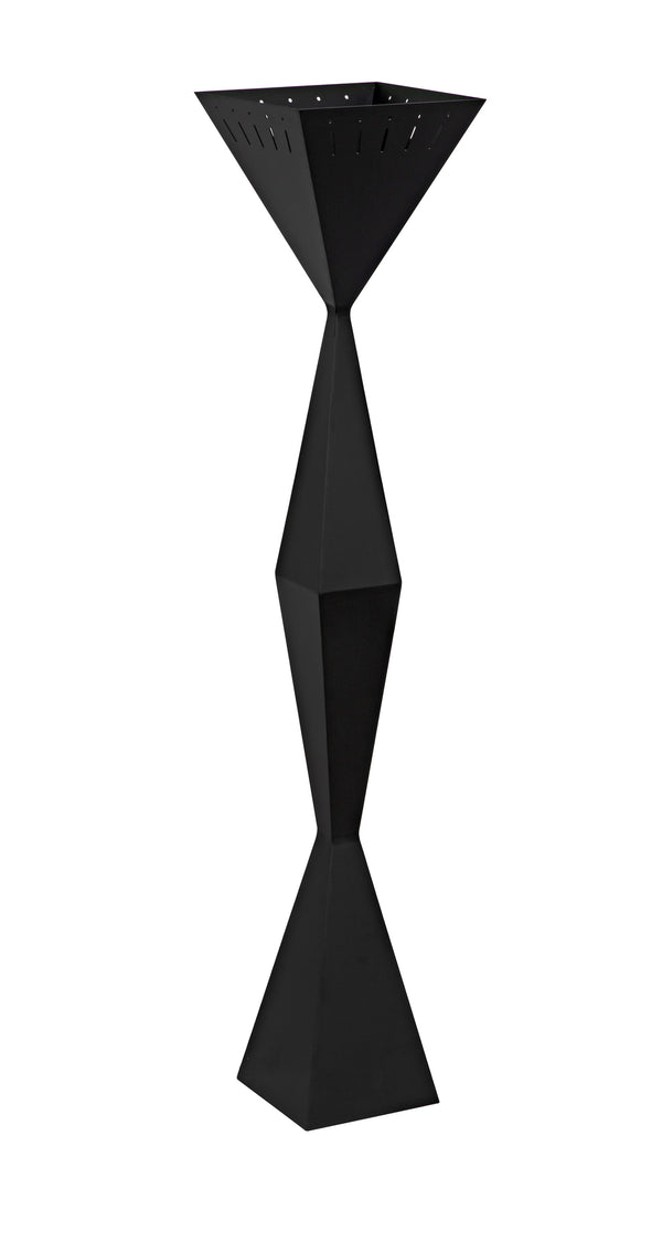 Brixton Floor Lamp, Black Steel