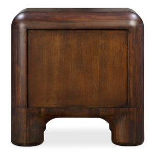 Moe's Rowan Nightstand Dark Brown Acacia