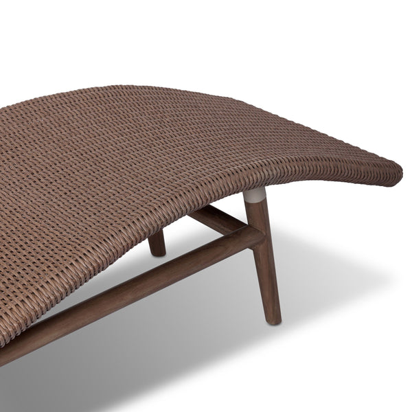 Portia Outdoor Chaise - Tanned Weave