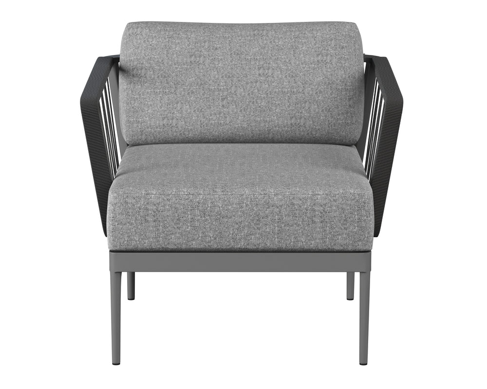 CATANIA ARMCHAIR - DARK GREY - COPACABANA GREY