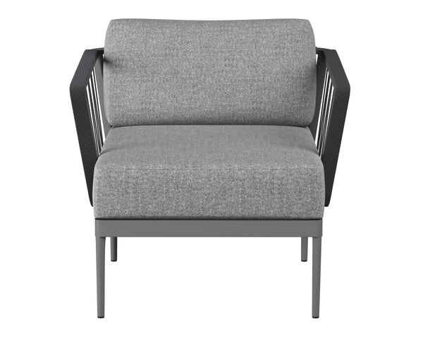 CATANIA ARMCHAIR - DARK GREY - COPACABANA GREY