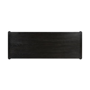 Toulouse Executive Desk In Distressed Black