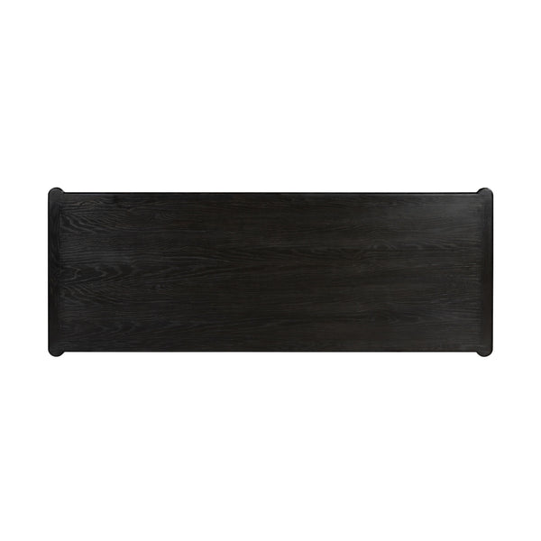 Toulouse Executive Desk In Distressed Black