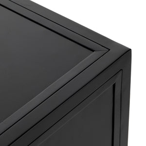 Belmont Large Storage Nightstand In Black