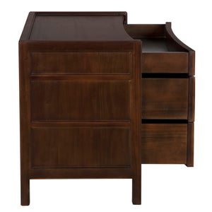 Hampton Side Table Hand Rubbed Brown