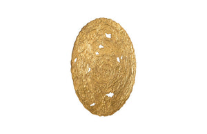 Molten Disc Wall Art, Gold Leaf, Large