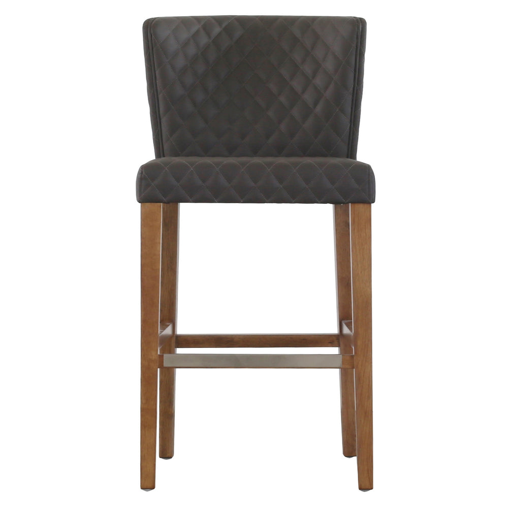 Albie Diamond Stitching Counter Stool In Danburry Gray