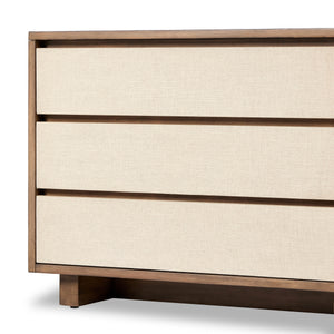 Grove Nightstand In Beige Painted Linen
