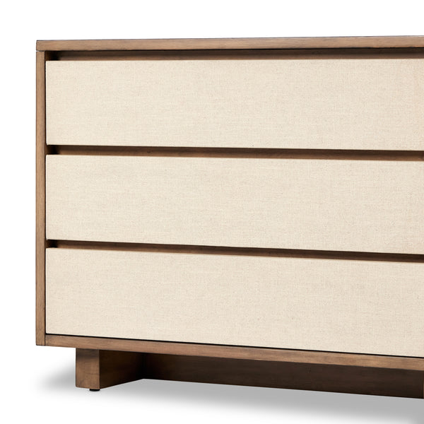 Grove Nightstand In Beige Painted Linen