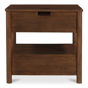 Moe's Lottie Charging Nightstand with Two Drawers