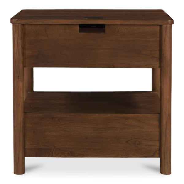 Moe's Lottie Charging Nightstand with Two Drawers