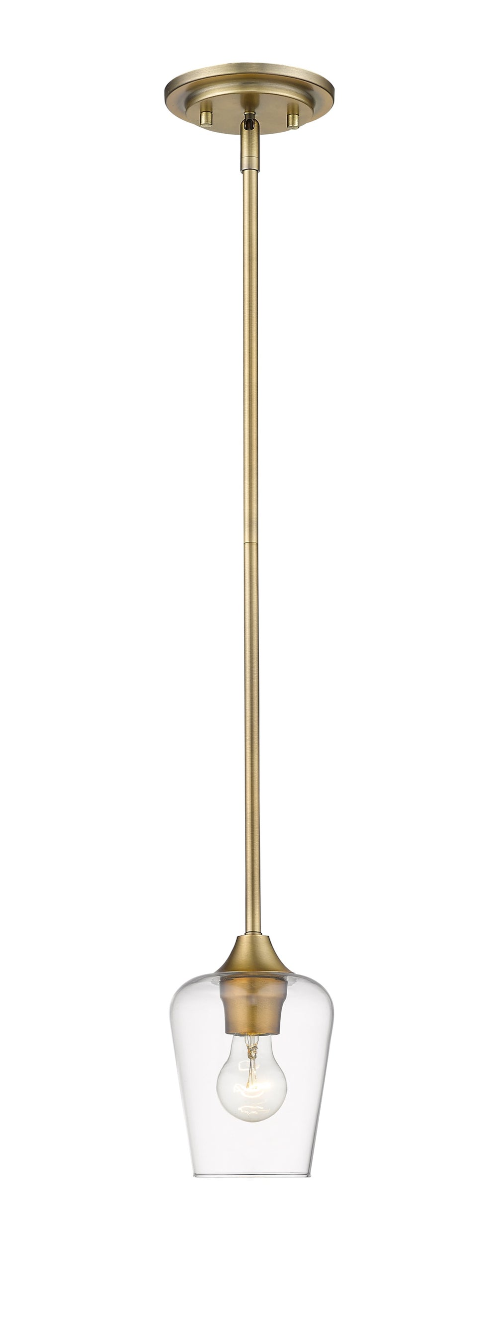 Joliet 1 Light Mini Pendant in Olde Brass Finish
