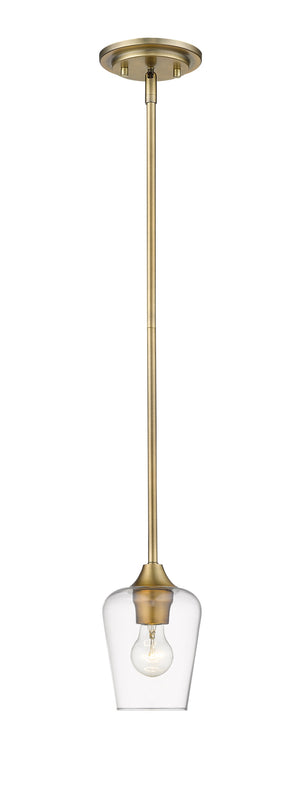 Joliet 1 Light Mini Pendant in Olde Brass Finish