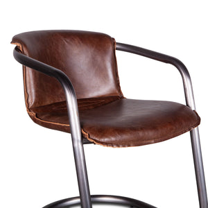 Portofino Leather Dining Chair Geisha Brown