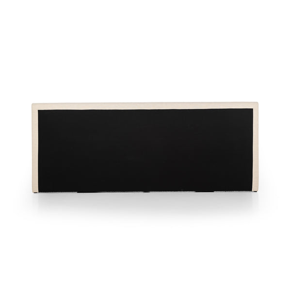 Martina Bed Wide King in Bergamo Parchment