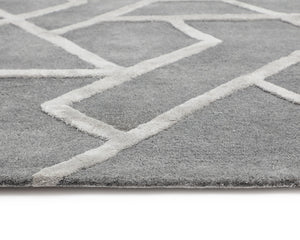 ZIZI HAND-TUFTED RUG - GREY - 9' X 12'