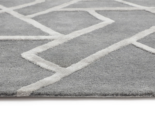 ZIZI HAND-TUFTED RUG - GREY - 9' X 12'