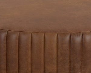 DIVANO OTTOMAN - LUCIA TOBACCO LEATHER