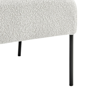 Quinton Fabric Accent Arm Chair In Boucle Beige