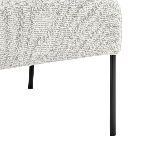 Quinton Fabric Accent Arm Chair In Boucle Beige