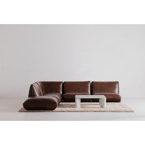 Moe's Segment Coffee Table in Ashen Grey Marble
