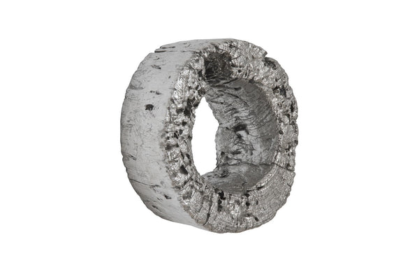 Cast Eroded Wood Circle Wall Tile
