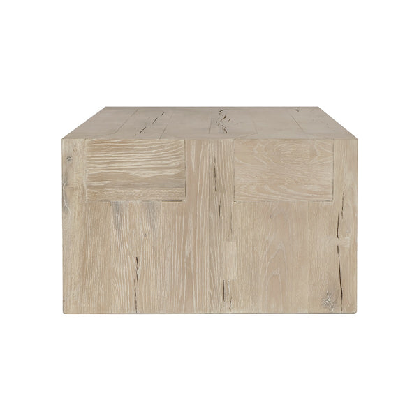 Bristol Solid Wood Coffee Table - Aged Cream Finish