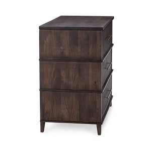 Westlake Solid Wood 3-Drawer Chest - Kona Brown