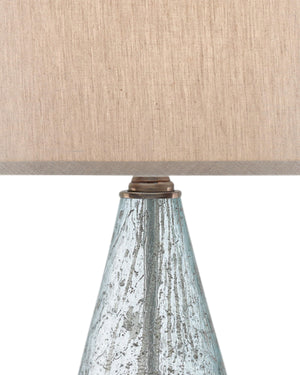 Optimist Table Lamp In Pale Blue Speckle