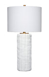 Trunk Polyresin Table Lamp with Linen Shade
