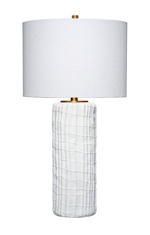 Trunk Polyresin Table Lamp with Linen Shade