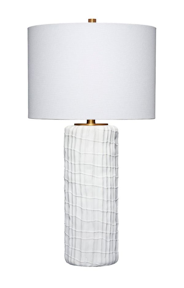 Trunk Polyresin Table Lamp with Linen Shade