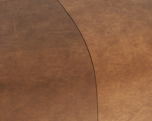 ELIO OTTOMAN - COGNAC LEATHER