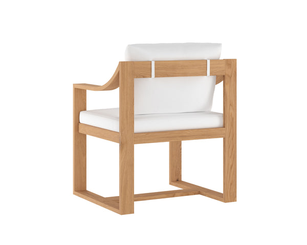 TAHITI DINING ARMCHAIR - STINSON WHITE