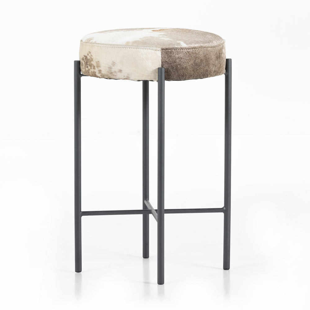 Nocona Stool In Speckled Hide In Counter
