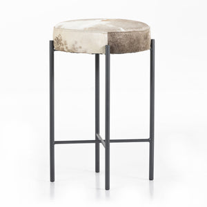Nocona Stool In Speckled Hide In Counter