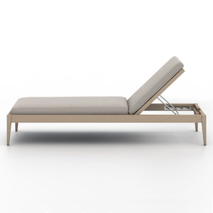 Sherwood Outdoor Chaise Lounge In Bwn/Stone