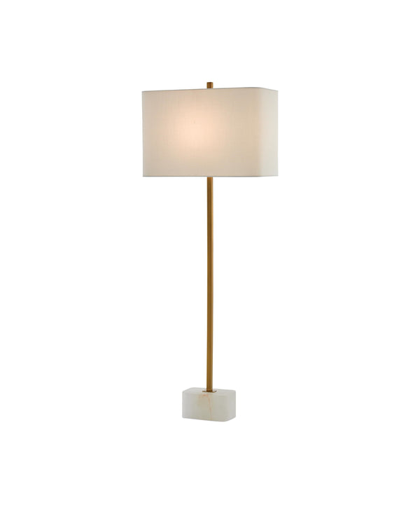 Felix Table Lamp In Natural & Antique Brass