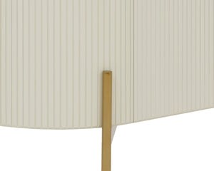 PALOMA BAR CABINET - HIGH GLOSS CREAM