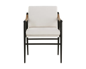 MEADOW DINING ARMCHAIR - HEATHER IVORY TWEED