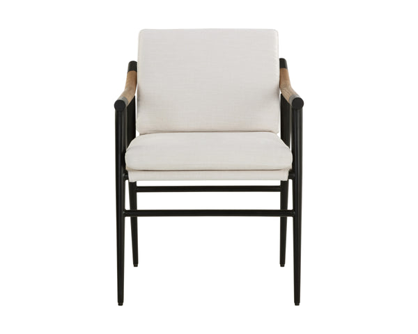 MEADOW DINING ARMCHAIR - HEATHER IVORY TWEED