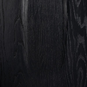 Gregory Dining Chair In Black Oak