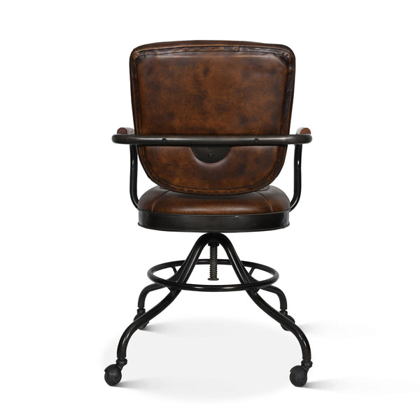Oden Desk Chair, Antique Whiskey Leather