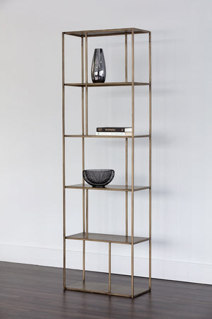 Eiffel Bookcase - Small - Antique Brass