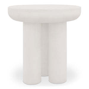 Rocca Side Table in Cream Concrete