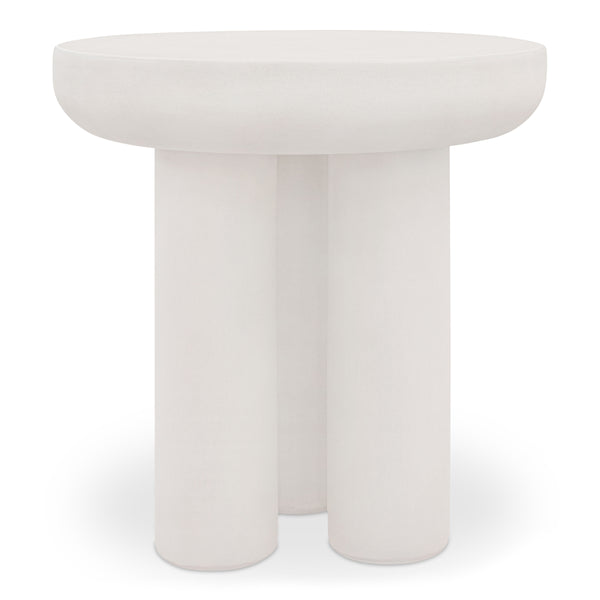 Rocca Side Table in Cream Concrete
