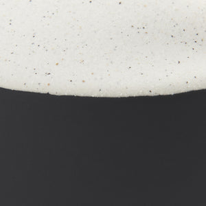 Burton 11.6H Medium White and Black Ceramic Jug Vase